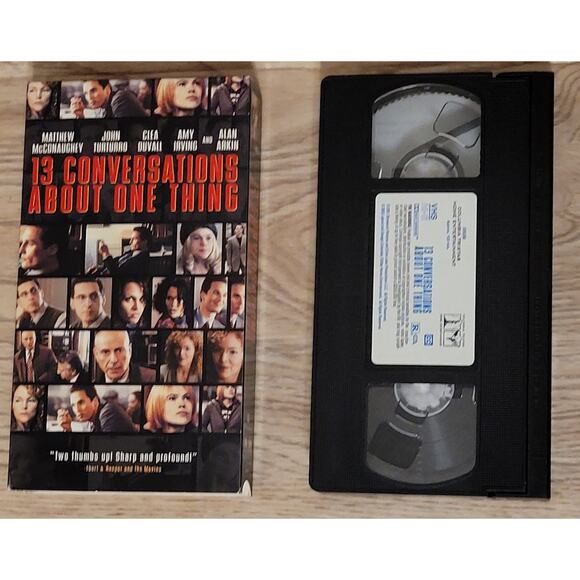 13 Conversations About One Thing  VHS VCR Video Tape Pre-owned Untested - Picture 3 of 3